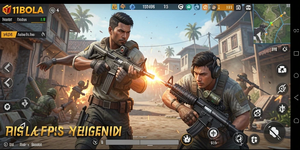 Tangkapan layar utama dari gameplay mendebarkan 11BOLA.