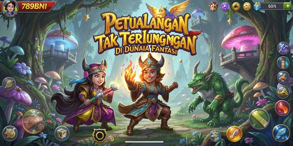 Screenshot utama 789BNI menampilkan aksi seru dalam petualangan fantastis.