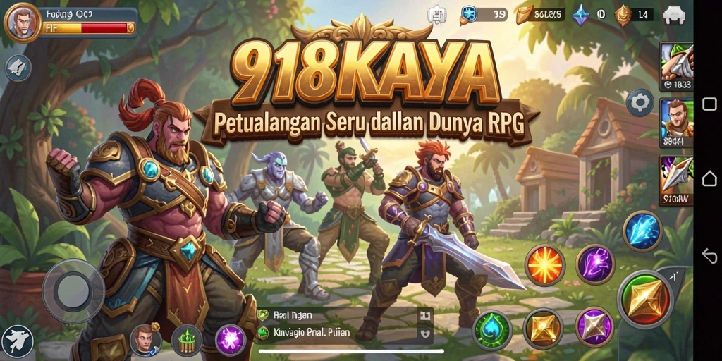 Tangkapan layar gameplay <strong>918KAYA</strong> yang menampilkan aksi seru dalam dunia RPG.