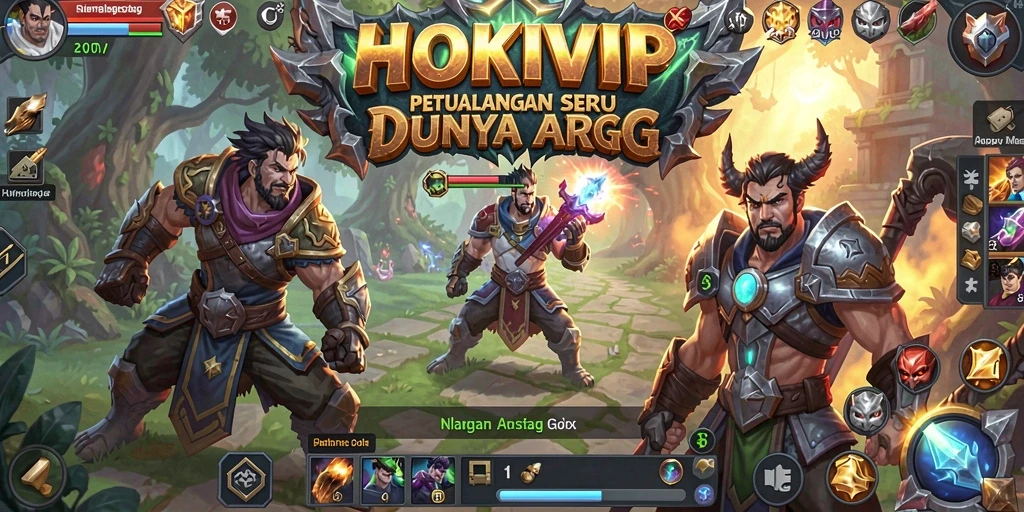 Tangkapan layar HOKIVIP menampilkan aksi seru dalam pertarungan ARPG.