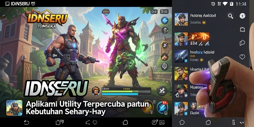 Tampilan antarmuka IDNSERU yang ramah pengguna untuk Utility.