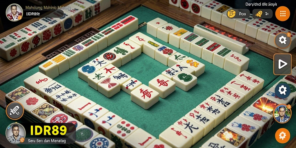 Tampilan gameplay seru dan penuh warna dari Mahjong IDR89.