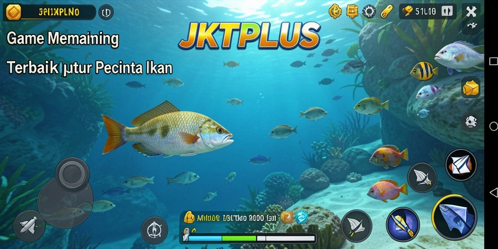 Tangkapan ikan besar dalam gameplay JKTPLUS.