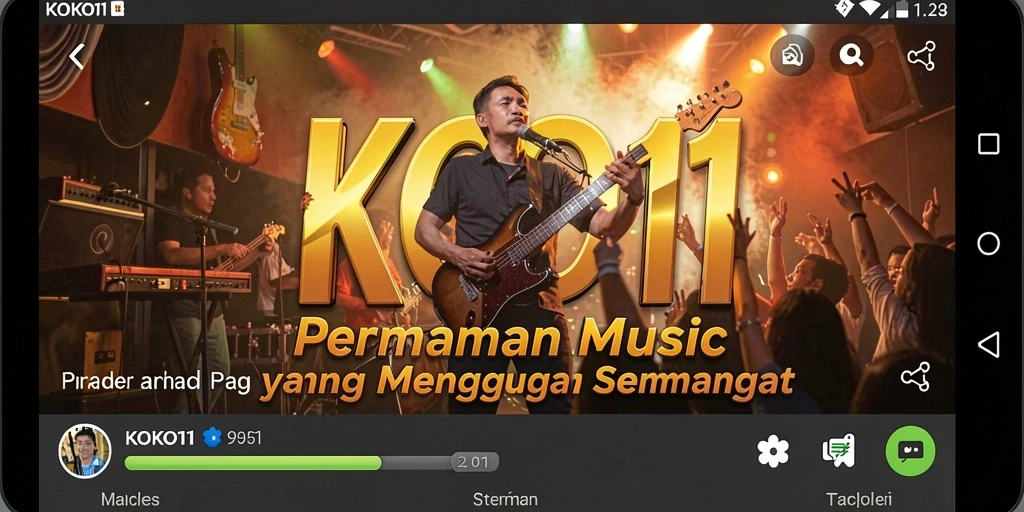 Tampilan gameplay KOKO11 yang menarik dan interaktif saat bernyanyi.