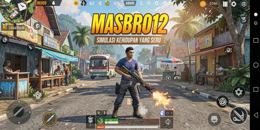 Tampilan gameplay MASBRO12 yang interaktif dan menarik.