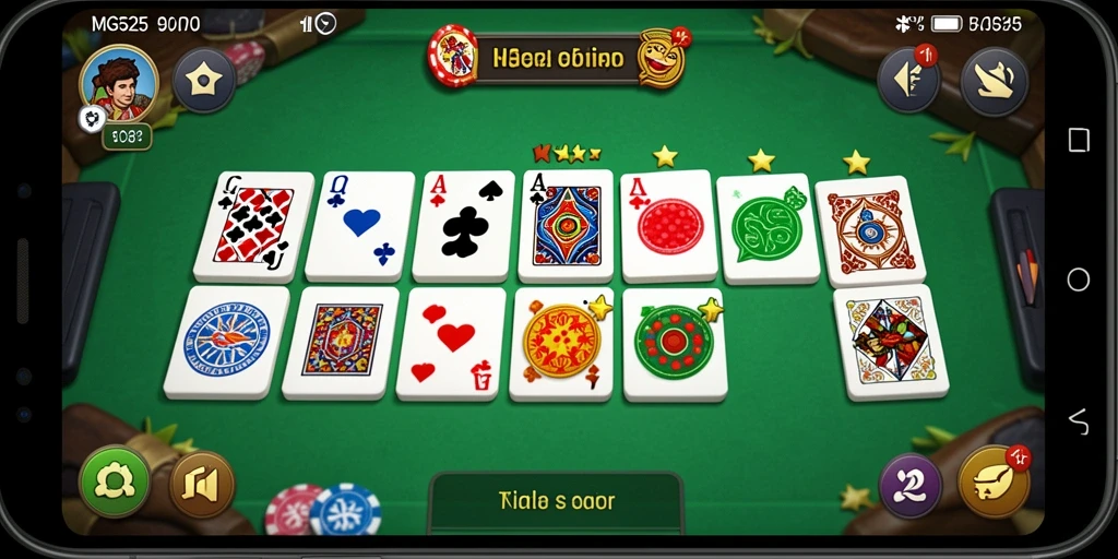 Tampilan gameplay MG525 yang menegangkan dengan fitur domino.