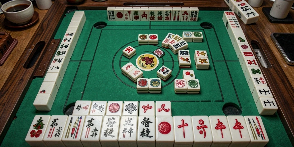 Tangkapan layar utama gameplay Mahjong yang mendebarkan.