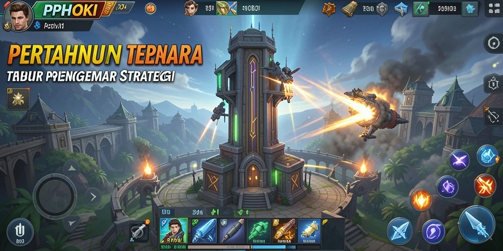 Tampilan gameplay PPHOKI yang seru dan penuh aksi Tower Defense.