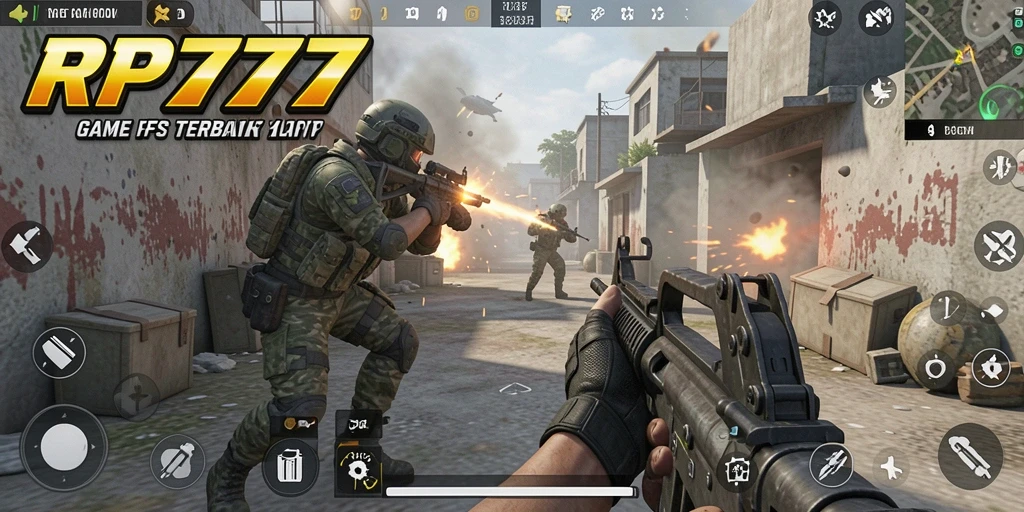 Tampilan gameplay intens di RP777 dengan aksi tembak-tembakan yang mendebarkan.
