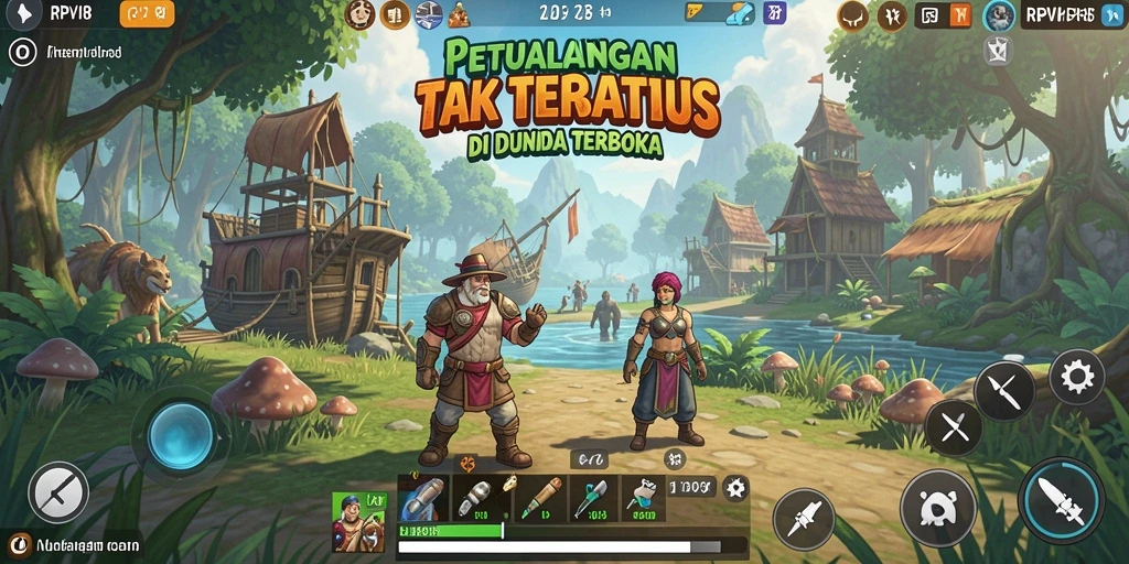 Gameplay RPVIP8 yang menakjubkan di dunia terbuka.