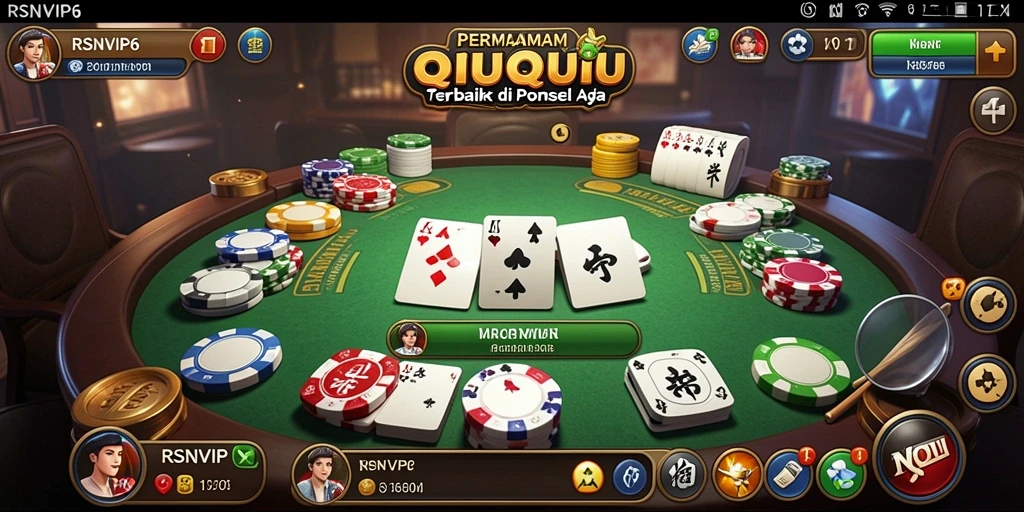 Tampilan gameplay QiuQiu yang seru di RSNVIP6.