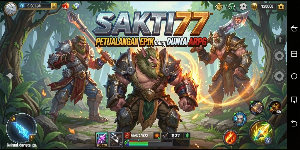 Tampilan gameplay seru SAKTI77 dengan aksi pertarungan dinamis.