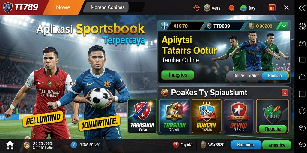 Tampilan gameplay Sportsbook yang menarik di aplikasi TT789.