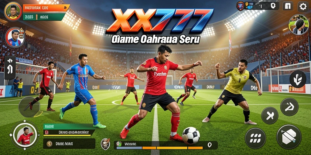 Screenshot menunjukkan aksi seru dalam gameplay XXX777 olahraga.