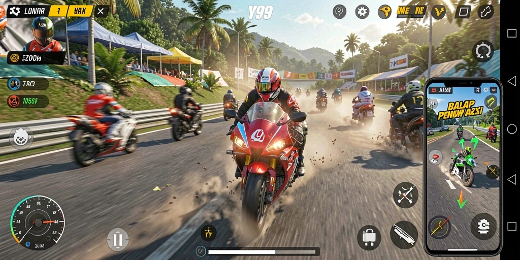 Tampilan gameplay Y89 yang seru dan menegangkan.