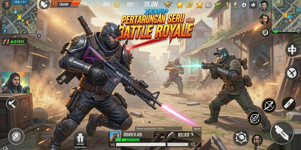 Screenshot gameplay ZK9VIP yang menunjukkan aksi pertarungan seru.