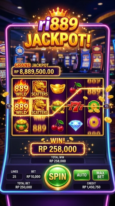 Tampilan aplikasi ri889 yang user-friendly.